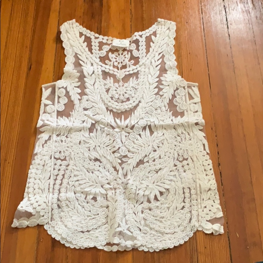 Lace tank top